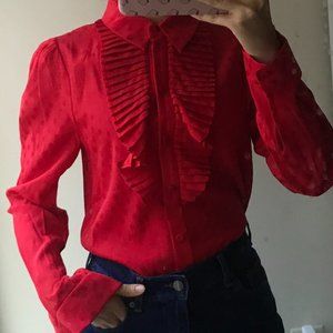 & Other Stories Cute Red Blouse